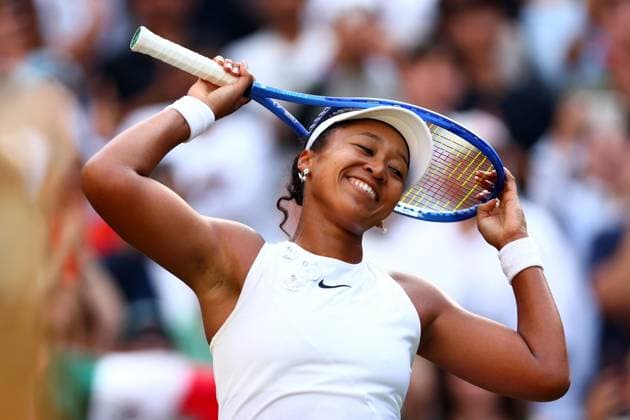 Naomi Osaka celebrates victory in her fourth round match Wimbledon Tennis Championships, Day 7, The All England Lawn Tennis and Croquet Club, London, UK - 05 Jul 2026London The All England Lawn Tennis and United Kingdom  Copyright: xJamesxMarsh Shutterstockx 16976811gb