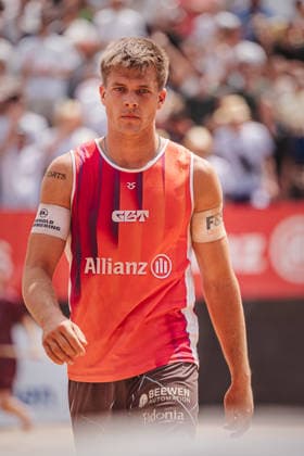 Beachvolleyball Männer Allianz German Beach Tour 2026 Tourstop München 05.07.2026 Luis Kubo München Zentraler Hochschulsport: Beach- Bayern Deutschland *** Men s Beach Volleyball: Allianz German Beach Tour 2026, Munich Stop, July 5, 2026; Luis Kubo; Munich Central University Sports; Beach Bayern; Germany