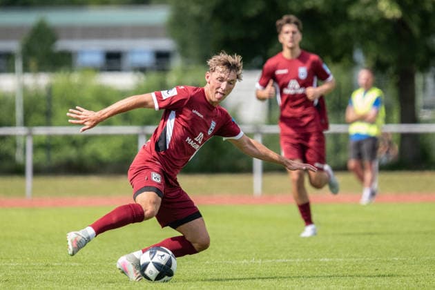 Benjamin Goller (SSV Ulm 1846 Fußball) TSV Berg vs SSV Ulm, Fussball, Freundschaftsspiel, 05.07.2026 TSV Berg vs SSV Ulm, Fussball, Freundschaftsspiel, 05.07.2026 Leutkirch *** Benjamin Goller SSV Ulm 1846 Soccer TSV Berg vs. SSV Ulm, Soccer, Friendly Match, July 5, 2026 TSV Berg vs. SSV Ulm, Soccer, Friendly Match, July 5, 2026, Leutkirch Copyright: xEibner-Pressefotox EP_EER