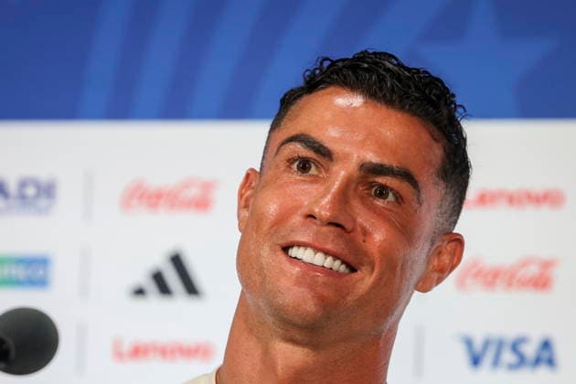 FIFA World Cup, WM, Weltmeisterschaft, Fussball 2026 - Portugal press conference, PK, Pressekonferenz Portugal s national soccer player Cristiano Ronaldo attends a press conference at Dallas Stadium for the FIFA World Cup 2026, Dallas, Texas, USA, 05 July 2026. DALLAS Toronto United States  Copyright: xMIGUELxA.xLOPESx
