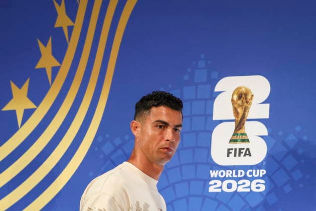 FIFA World Cup, WM, Weltmeisterschaft, Fussball 2026 - Portugal press conference, PK, Pressekonferenz Portugal s national soccer player Cristiano Ronaldo attends a press conference at Dallas Stadium for the FIFA World Cup 2026, Dallas, Texas, USA, 05 July 2026. DALLAS Toronto United States  Copyright: xMIGUELxA.xLOPESx