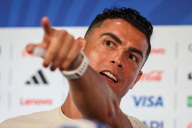 FIFA World Cup, WM, Weltmeisterschaft, Fussball 2026 - Portugal press conference, PK, Pressekonferenz Portugal s national soccer player Cristiano Ronaldo attends a press conference at Dallas Stadium for the FIFA World Cup 2026, Dallas, Texas, USA, 05 July 2026. DALLAS Toronto United States  Copyright: xMIGUELxA.xLOPESx