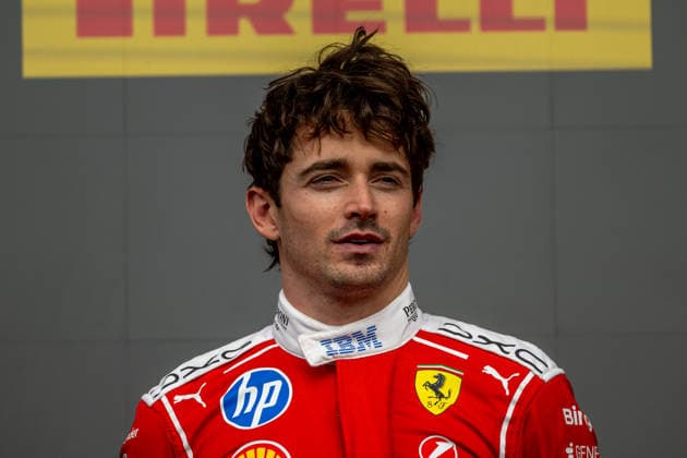SILVERSTONE, UNITED KINGDOM: Charles Leclerc, racing for the Ferrari team during the 2026 Formula 1 British Grand Prix at the Silverstone Circuit in Silverstone, United Kingdom