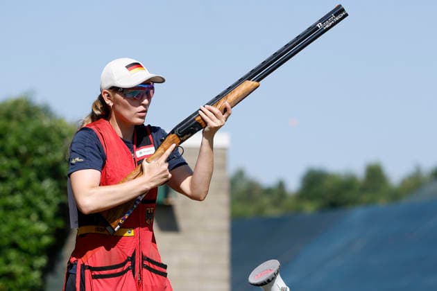 Sport Themen der Woche KW27 Sport Bilder des Tages ISSF World Cup Shotgun Bodley-Scott Phoebe of Great Britain shoots during the ISSF World Cup Shotgun day one at the Concaverde Shooting Range in Lonato del Garda, Italy, on July 5, 2026. Lonato del Garda Brescia Italy  Copyright: xRichardxMorganox originalFilename:morgano-issfworl260705_npls8.jpg