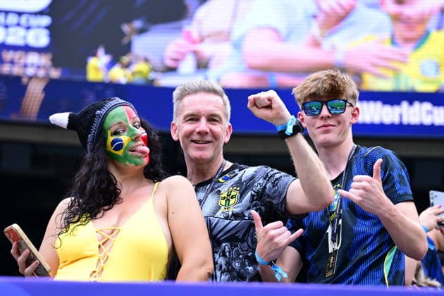 Brazil v Norway - FIFA World Cup, WM, Weltmeisterschaft, Fussball 2026 - Round of 16 NEW JERSEY, UNITED STATES - JULY 05: Fans gather prior FIFA World Cup 2026 Round of 16 match between Brazil and Norway at New Jersey Stadium (MetLife Stadium) in East Rutherford, New Jersey, USA, on July 05, 2026. Abdulhamid Hosbas Anadolu New Jersey United States. Editorial use only. Please get in touch for any other usage.  Copyright: x2026xAnadoluxAbdulhamidxHosbasx