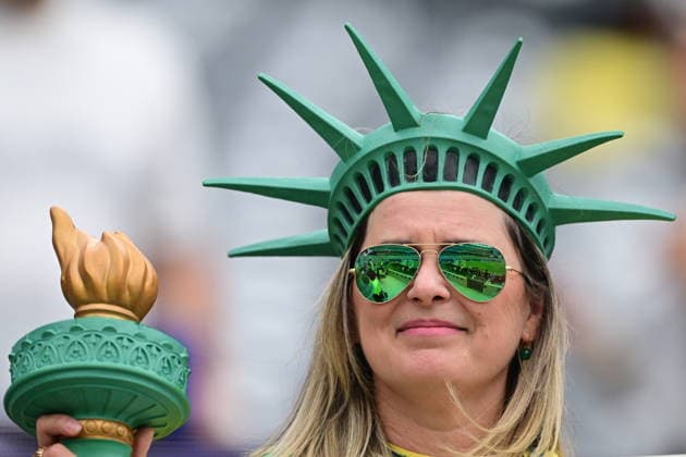 Brazil v Norway - FIFA World Cup, WM, Weltmeisterschaft, Fussball 2026 - Round of 16 NEW JERSEY, UNITED STATES - JULY 05: Fans gather prior FIFA World Cup 2026 Round of 16 match between Brazil and Norway at New Jersey Stadium (MetLife Stadium) in East Rutherford, New Jersey, USA, on July 05, 2026. Abdulhamid Hosbas Anadolu New Jersey United States. Editorial use only. Please get in touch for any other usage.  Copyright: x2026xAnadoluxAbdulhamidxHosbasx