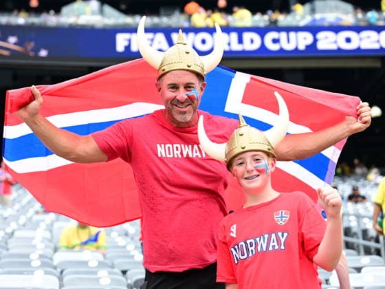 Brazil v Norway - FIFA World Cup, WM, Weltmeisterschaft, Fussball 2026 - Round of 16 NEW JERSEY, UNITED STATES - JULY 05: Fans gather prior FIFA World Cup 2026 Round of 16 match between Brazil and Norway at New Jersey Stadium (MetLife Stadium) in East Rutherford, New Jersey, USA, on July 05, 2026. Abdulhamid Hosbas Anadolu New Jersey United States. Editorial use only. Please get in touch for any other usage.  Copyright: x2026xAnadoluxAbdulhamidxHosbasx