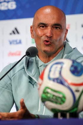FIFA World Cup, WM, Weltmeisterschaft, Fussball 2026 - Portugal press conference, PK, Pressekonferenz Portugal s national soccer head coach Roberto Martinez attends a press conference at Dallas Stadium for the FIFA World Cup 2026, Dallas, Texas, USA, 05 July 2026. DALLAS Toronto United States  Copyright: xMIGUELxA.xLOPESx