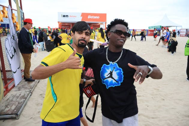 Brazil vs Norway, Copacabana Arena, Rio de RIO DE JANEIRO, RJ - 05.07.2026: BRAZIL VS NORWAY, COPACABANA ARENA, RIO DE - Fans watch the Brazil vs. Norway match in the Round of 16 at the arena set up on Copacabana Beach in Rio de Janeiro, RJ. (Photo: Luiz Gomes Fotoarena) x2979956x  LuizxGomes