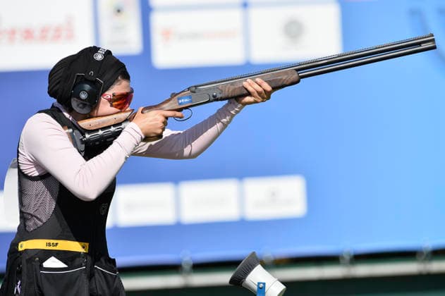 ISSF World Cup Shotgun Al-Sharshani Reem Ghanem of Qatar shoots during the ISSF World Cup Shotgun day one at the Concaverde Shooting Range in Lonato del Garda, Italy, on July 5, 2026. Lonato del Garda Brescia Italy  Copyright: xRichardxMorganox originalFilename:morgano-issfworl260705_npE8I.jpg