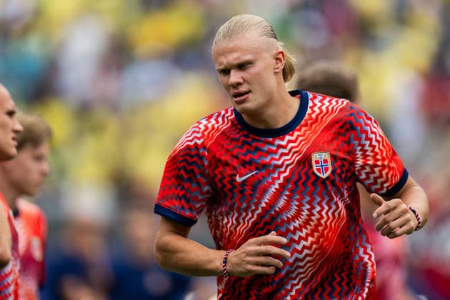 260705 Erling Braut Haaland of Norway ahead of the FIFA World Cup, WM, Weltmeisterschaft, Fussball 2026 round of 16 football match between Brazil and Norway on July 5, 2026 in New Jersey. Photo: Jon Olav Nesvold BILDBYRAN COP 217 VG0982 bbeng fotboll football soccer fotball vm fotbolls-vm fotball-vm fotbolls-vm 2026 fifa world cup 2026 new york 8-delsfinale round of 16 brasilien brazil brasil norge norway *** July 5, 2026: Erling Braut Haaland of Norway ahead of the 2026 FIFA World Cup Round of 16 soccer match between Brazil and Norway on July 5, 2026 in New Jersey. Photo by Jon Olav Nesvold. BILDBYRAN COP 217 VG0982 bbeng soccer football fotball World Cup 2026 FIFA World Cup 2026 New York 8 round of 16 Brazil Norway  Copyright: JONxOLAVxNESVOLD BB260705JE002