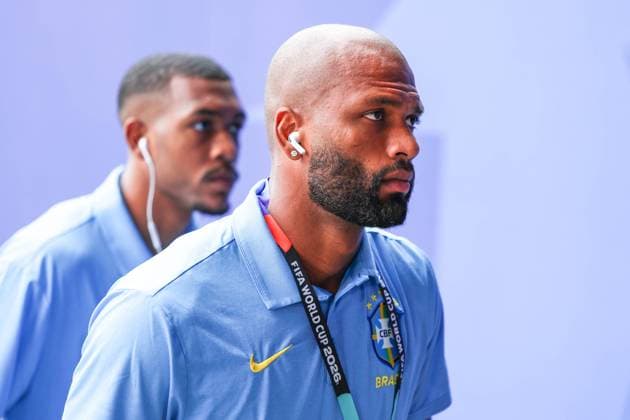 RECORD DATE NOT STATED FIFA World Cup, WM, Weltmeisterschaft, Fussball 2026 - Round of 16 - Brazil v Norway Bremer player of Brazil arrives for the match against Norway to the Round of 16 at the FIFA World Cup, at New York New Jersey Stadium, in East Rutherford, United States, on Sunday, July 05, 2026.(Foto: William Volcov Brazil Photo Press IMAGO) Sports East Rutherford NJ United States Copyright: xWILLIAMxVOLCOVx