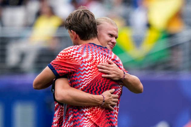 World Cup 2026: Brazil - Norway East Rutherford, New Jersey , USA 20260705. Norway s Erling Braut Haaland before the round of 16 match between Brazil and Norway during the 2026 FIFA World Cup, WM, Weltmeisterschaft, Fussball at the New Jersey Stadium. Photo: Fredrik Varfjell NTB East Rutherford, New Jersey United States EDITORIAL USE ONLY. RESTRICTED USE FOR BETTING COMPANIES Ref:_SPOYnkQ0J3rvhQ.jpg *** 2026 World Cup Brazil Norway East Rutherford, New Jersey, USA 20260705 Norway’s Erling Braut Haaland before the Round of 16 match between Brazil and Norway during the 2026 FIFA World Cup at New Jersey Stadium. Photo: Fredrik Varfjell, NTB. East Rutherford, New Jersey, United States. EDITORIAL USE ONLY. RESTRICTED USE FOR BETTING COMPANIES  Copyright: xFredrikxVarfjellx xNTBx