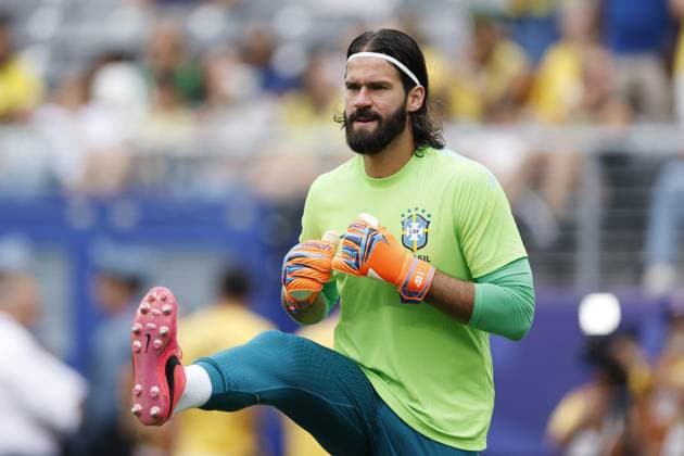 EAST RUTHERFORD, NEW JERSEY - Brazil goalkeeper Alisson during the 2026 FIFA World Cup, WM, Weltmeisterschaft, Fussball round of 16 match between Brazil and Norway at Metlife Stadium on July 5, 2026, in East Rutherford, New Jersey, United States. MAURICE VAN STEEN ANP FIFA World Cup 2026 - round of 16 2026 xVIxANPxSportx xMauricexvanxSteenxIVx 562886175 originalFilename: 562886175.jpg
