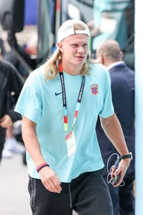 RECORD DATE NOT STATED FIFA World Cup, WM, Weltmeisterschaft, Fussball 2026 - Round of 16 - Brazil v Norway Erling Haaland player of Norway arrives for the match against Brazil to the Round of 16 at the FIFA World Cup, at New York New Jersey Stadium, in East Rutherford, United States, on Sunday, July 05, 2026.(Foto: Vanessa Carvalho Brazil Photo Press IMAGO) Sports Copyright: xVanessaxCarvalhox
