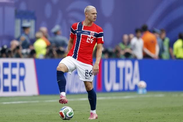 EAST RUTHERFORD, NEW JERSEY - Julian Ryerson of Norway during the 2026 FIFA World Cup, WM, Weltmeisterschaft, Fussball round of 16 match between Brazil and Norway at Metlife Stadium on July 5, 2026, in East Rutherford, New Jersey, United States. MAURICE VAN STEEN ANP FIFA World Cup 2026 - round of 16 2026 xVIxANPxSportx xMauricexvanxSteenxIVx 562889170 originalFilename: 562889170.jpg