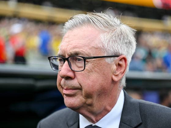 coach Carlo Ancelotti (Brazil) Looks on during the FIFA World Cup, WM, Weltmeisterschaft, Fussball 2026 Round of 16 match between Brazil and Norway at New York New Jersey Stadium on July 5, 2026 in East Rutherford, United States. (Photo by Harry Langer DeFodi Images) - *** Coach Carlo Ancelotti watches as Brazil faces Norway in the Round of 16 match of the 2026 FIFA World Cup at New York New Jersey Stadium on July 5, 2026, in East Rutherford, United States. Photo by Harry Langer, DeFodi Images
