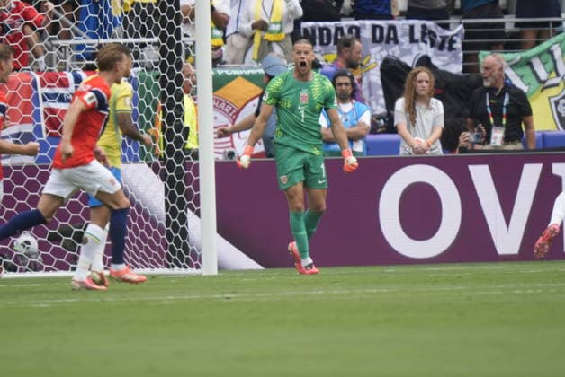Fotball-VM 2026: Brasil - Norge East Rutherford, New Jersey , USA 20260705. 8-delsfinalen mellom Brasil og Norge under fotball-VM 2026 pa New Jersey stadion. Foto: Terje Pedersen NTB East Rutherford, New Jersey USA EDITORIAL USE ONLY. RESTRICTED USE FOR BETTING COMPANIES Ref:_SPO7V_614U_uNs.jpg *** 2026 FIFA World Cup Brazil Norway East Rutherford, New Jersey, USA 20260705 The quarterfinal match between Brazil and Norway during the 2026 FIFA World Cup at New Jersey Stadium. Photo: Terje Pedersen, NTB. East Rutherford, New Jersey, USA. EDITORIAL USE ONLY. RESTRICTED USE FOR BETTING COMPANIES  Copyright: xTerjexPedersenx xNTBx