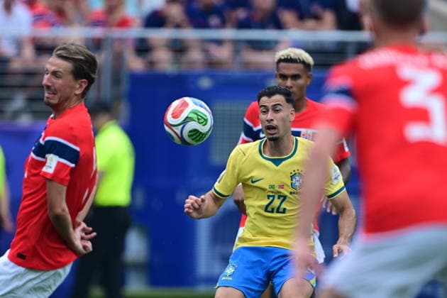 Brazil v Norway - FIFA World Cup, WM, Weltmeisterschaft, Fussball 2026 - Round of 16 NEW JERSEY, UNITED STATES - JULY 05: Martinelli (22) of Brazil in action during FIFA World Cup 2026 Round of 16 match between Brazil and Norway at New Jersey Stadium (MetLife Stadium) in East Rutherford, New Jersey, USA, on July 05, 2026. Abdülhamid Hosbas Anadolu New Jersey United States. Editorial use only. Please get in touch for any other usage.  Copyright: x2026xAnadoluxAbdülhamidxHoÅübaÅüx