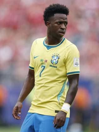 EAST RUTHERFORD, NEW JERSEY - Vinicius Junior of Brazil during the 2026 FIFA World Cup, WM, Weltmeisterschaft, Fussball round of 16 match between Brazil and Norway at Metlife Stadium on July 5, 2026, in East Rutherford, New Jersey, United States. MAURICE VAN STEEN ANP FIFA World Cup 2026 - round of 16 2026 xVIxANPxSportx xMauricexvanxSteenxIVx 562889806 originalFilename: 562889806.jpg