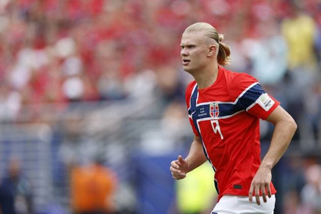 EAST RUTHERFORD, NEW JERSEY - Erling Haaland of Norway during the 2026 FIFA World Cup, WM, Weltmeisterschaft, Fussball round of 16 match between Brazil and Norway at Metlife Stadium on July 5, 2026, in East Rutherford, New Jersey, United States. MAURICE VAN STEEN ANP FIFA World Cup 2026 - round of 16 2026 xVIxANPxSportx xMauricexvanxSteenxIVx 562891084 originalFilename: 562891084.jpg