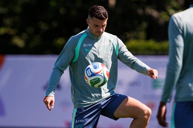 Granit Xhaka seen during Official training session of Switzerland national team, Nationalteam before Round of 16 game with Colombia (Gal Amador Ball Raw Images) Vancouver National Soccer Development Center Canada Copyright: xGaelxAmadorx gaelamador_switzerlandmd-2_05072026-12
