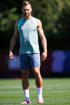 Silvan Widmer seen during Official training session of Switzerland national team, Nationalteam before Round of 16 game with Colombia (Gal Amador Ball Raw Images) Vancouver National Soccer Development Center Canada Copyright: xGaelxAmadorx gaelamador_switzerlandmd-2_05072026-9