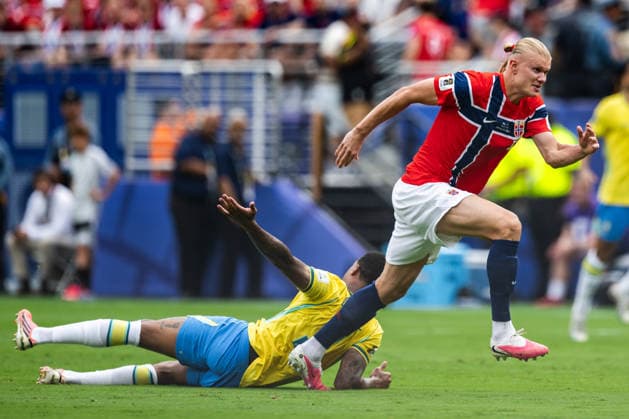 260705 Erling Braut Haaland of Norway during the FIFA World Cup, WM, Weltmeisterschaft, Fussball 2026 round of 16 football match between Brazil and Norway on July 5, 2026 in New Jersey. Photo: Jon Olav Nesvold BILDBYRAN COP 217 VG0982 bbeng fotboll football soccer fotball vm fotbolls-vm fotball-vm fotbolls-vm 2026 fifa world cup 2026 new york 8-delsfinale round of 16 brasilien brazil brasil norge norway *** July 5, 2026: Erling Braut Haaland of Norway during the FIFA World Cup 2026 Round of 16 soccer match between Brazil and Norway on July 5, 2026 in New Jersey. Photo by Jon Olav Nesvold. BILDBYRAN COP 217 VG0982 bbeng soccer football fotball World Cup 2026 FIFA World Cup 2026 New York 8 round of 16 Brazil Norway  Copyright: JONxOLAVxNESVOLD BB260705JE046