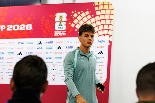 Ardon Jashari seen during Official training session of Switzerland national team, Nationalteam before Round of 16 game with Colombia (Gal Amador Ball Raw Images) Vancouver National Soccer Development Center Canada Copyright: xGaelxAmadorx gaelamador_switzerlandmd-2_05072026-2