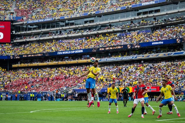 260705 Matheus Cunha of Brazil during the FIFA World Cup, WM, Weltmeisterschaft, Fussball 2026 round of 16 football match between Brazil and Norway on July 5, 2026 in New Jersey. Photo: Jon Olav Nesvold BILDBYRAN COP 217 VG0982 bbeng fotboll football soccer fotball vm fotbolls-vm fotball-vm fotbolls-vm 2026 fifa world cup 2026 new york 8-delsfinale round of 16 brasilien brazil brasil norge norway *** July 5, 2026: Matheus Cunha of Brazil during the FIFA World Cup 2026 Round of 16 soccer match between Brazil and Norway on July 5, 2026 in New Jersey. Photo by Jon Olav Nesvold. BILDBYRAN COP 217 VG0982 bbeng soccer football fotball World Cup 2026 FIFA World Cup 2026 New York 8 round of 16 Brazil Norway  Copyright: JONxOLAVxNESVOLD BB260705JE060