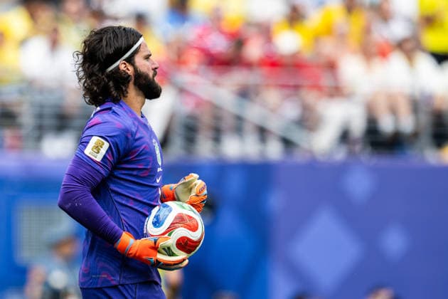260705 Goalkeeper Alisson of Brazil during the FIFA World Cup, WM, Weltmeisterschaft, Fussball 2026 round of 16 football match between Brazil and Norway on July 5, 2026 in New Jersey. Photo: Vegard Grott BILDBYRAN kod VG VG0982 bbeng fotboll football soccer fotball vm fotbolls-vm fotball-vm fotbolls-vm 2026 fifa world cup 2026 new york 8-delsfinale round of 16 brasilien brazil brasil norge norway *** July 5, 2026: Brazil’s goalkeeper Alisson during the FIFA World Cup 2026 Round of 16 soccer match between Brazil and Norway on July 5, 2026 in New Jersey. Photo by Vegard Grott. BILDBYRAN code VG VG0982 bbeng soccer football fotball World Cup soccer World Cup fotball World Cup soccer World Cup 2026 FIFA World Cup 2026 New York Round of 16 Brazil Brazil Norway  Copyright: VEGARDxGRoTT BB260705VG040