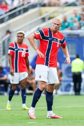 RECORD DATE NOT STATED FIFA World Cup, WM, Weltmeisterschaft, Fussball 2026 - Round of 16 - Brazil v Norway Erling Haaland player of Norway during the Round of 16 match between Brazil and Norway at the FIFA World Cup, at New York New Jersey Stadium, in East Rutherford, United States, on Sunday, July 05, 2026.(Foto: Vanessa Carvalho Brazil Photo Press IMAGO) Sports Copyright: xVanessaxCarvalhox