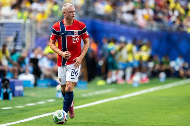 260705 Julian Ryerson of Norway during the FIFA World Cup, WM, Weltmeisterschaft, Fussball 2026 round of 16 football match between Brazil and Norway on July 5, 2026 in New Jersey. Photo: Vegard Grott BILDBYRAN kod VG VG0982 bbeng fotboll football soccer fotball vm fotbolls-vm fotball-vm fotbolls-vm 2026 fifa world cup 2026 new york 8-delsfinale round of 16 brasilien brazil brasil norge norway *** July 5, 2026: Julian Ryerson of Norway during the FIFA World Cup 2026 Round of 16 soccer match between Brazil and Norway on July 5, 2026 in New Jersey. Photo by Vegard Grott, BILDBYRAN. Code: VG VG0982 bbeng soccer football fotball World Cup soccer World Cup 2026 FIFA World Cup 2026 New York Round of 16 Brazil Brazil Norway  Copyright: VEGARDxGRoTT BB260705VG047