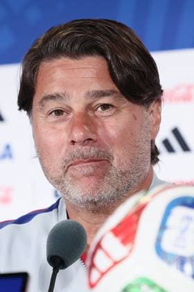 US team head coach Mauricio Pochettino pictured during a press conference, PK, Pressekonferenz of US national soccer team, on Sunday 05 July 2026 at the Seattle Lumen field stadium, USA. The US team is playing against The Rode Duivels - Diables Rouges for the knockout stage of the 2026 FIFA World Cup, WM, Weltmeisterschaft, Fussball 16 1 of finals, on July 6th. BRUNOxFAHY  x180461679x