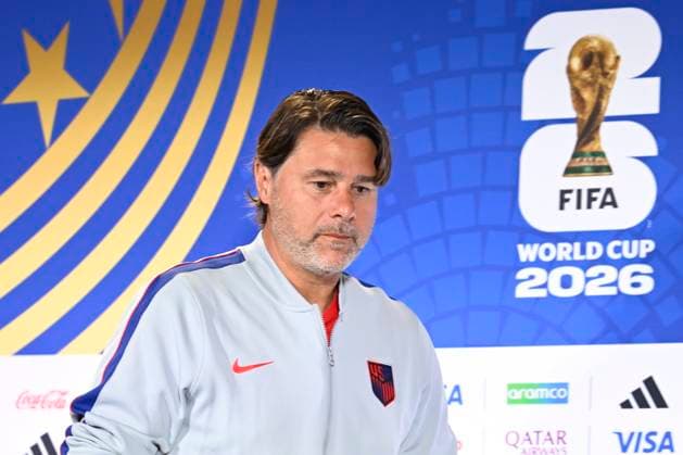 Belgian national football team - FIFA World Cup, WM, Weltmeisterschaft, Fussball 2026 - media activities 05 07 2026 SEATTLE, UNITED STATES OF AMERICA - JULY 05 : Pochettino Mauricio head coach of USA talking to the press during a press conference, PK, Pressekonferenz at the Lumen Field Stadium prior to the USA vs Belgium Round of 16 match during the 2026 FIFA World Cup on July 5, 2026 in Seattle, United States of America, 05 07 2026 Seattle United States of America  Copyright: xNicoxVereeckenx