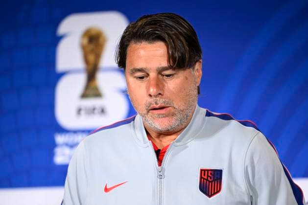Belgian national football team - FIFA World Cup, WM, Weltmeisterschaft, Fussball 2026 - media activities 05 07 2026 SEATTLE, UNITED STATES OF AMERICA - JULY 05 : Pochettino Mauricio head coach of USA talking to the press during a press conference, PK, Pressekonferenz at the Lumen Field Stadium prior to the USA vs Belgium Round of 16 match during the 2026 FIFA World Cup on July 5, 2026 in Seattle, United States of America, 05 07 2026 Seattle United States of America  Copyright: xNicoxVereeckenx
