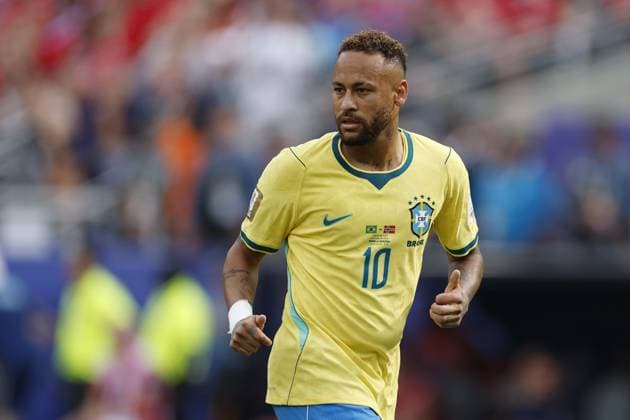 EAST RUTHERFORD, NEW JERSEY - Neymar Jr. of Brazil during the 2026 FIFA World Cup, WM, Weltmeisterschaft, Fussball round of 16 match between Brazil and Norway at Metlife Stadium on July 5, 2026, in East Rutherford, New Jersey, United States. MAURICE VAN STEEN ANP FIFA World Cup 2026 - round of 16 2026 xVIxANPxSportx xMauricexvanxSteenxIVx 562896574 originalFilename: 562896574.jpg