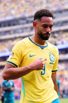 July 5, 2026, East Rutherford, New Jersey, United States: Matheus Cunha of Brazil looks on during the FIFA World Cup, WM, Weltmeisterschaft, Fussball 2026 Round Of 16 match between Brazil and Norway at New York New Jersey Stadium on July 05, 2026 in East Rutherford, New Jersey. Brazil V Norway: Round Of 16 - FIFA World Cup 2026  - ZUMAa181 20260705_zaa_a181_068 Copyright: xJosexBretonx