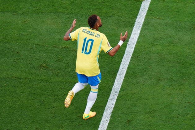 Brazil v Norway - FIFA World Cup, WM, Weltmeisterschaft, Fussball 2026 - Round of 16 NEW JERSEY, UNITED STATES - JULY 05: Neymar (10) of Brazil is seen during the FIFA World Cup 2026 Round of 16 match between Brazil and Norway at New Jersey Stadium (MetLife Stadium) in East Rutherford, New Jersey, USA, on July 05, 2026. Hakan Akgun Anadolu New Jersey United States. Editorial use only. Please get in touch for any other usage.  Copyright: x2026xAnadoluxHakanxAkgunx