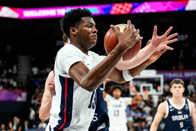 United States v Serbia: Final - FIBA U17, U 17 Basketball World Cup 2026 Joaquim Boumtje Boumtje of the United States competes during the FIBA U17 Basketball World Cup final match between the United States and Serbia at BDC Main Venue in Istanbul, Turkey, on July 5, 2026. Istanbul Istanbul Turkey  Copyright: xYagizxGurtugx originalFilename:gurtug-usavserb260705_np086.jpg