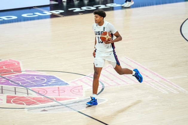 United States v Serbia: Final - FIBA U17, U 17 Basketball World Cup 2026 Joaquim Boumtje Boumtje of the United States competes during the FIBA U17 Basketball World Cup final match between the United States and Serbia at BDC Main Venue in Istanbul, Turkey, on July 5, 2026. Istanbul Istanbul Turkey  Copyright: xYagizxGurtugx originalFilename:gurtug-usavserb260705_npSgT.jpg