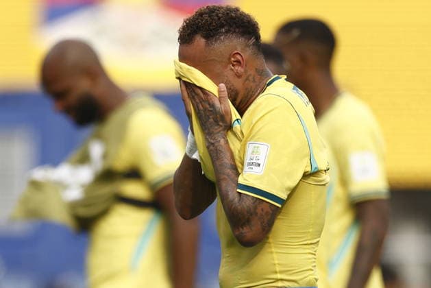FIFA World Cup, WM, Weltmeisterschaft, Fussball 2026 - Round of 16 - Brazil vs Norway Brazil s Neymar react after their defeat in the FIFA World Cup 2026 Round of 16 match Brazil against Norway, in New Jersey, USA, 05 July 2026. EAST RUTHERFORD United States  Copyright: xWILLxOLIVERx