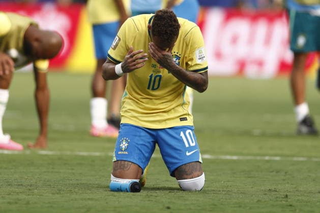 FIFA World Cup, WM, Weltmeisterschaft, Fussball 2026 - Round of 16 - Brazil vs Norway Brazil s Neymar react after their defeat in the FIFA World Cup 2026 Round of 16 match Brazil against Norway, in New Jersey, USA, 05 July 2026. EAST RUTHERFORD United States  Copyright: xWILLxOLIVERx