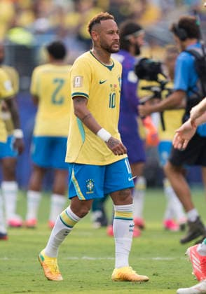 Neymar (Brazil, 10) enttaeuscht, enttaeuscht schauend, dissapointed, traurig, frustiert, frust, gefrustet, frustrated FIFA World Cup, WM, Weltmeisterschaft, Fussball 2026: Brazil v Norway 05 July 2026, FIFA World Cup 2026: Brazil v Norway (Round of 16) at New York New Jersey Stadium in East Rutherford, New Jersey, USA. *** Neymar, Brazil, 10, looking disappointed, disappointed, sad, frustrated, frustration, frustrated, frustrated FIFA World Cup 2026 Brazil vs. Norway, July 5, 2026, FIFA World Cup 2026 Brazil vs. Norway Round of 16 at New York New Jersey Stadium in East Rutherford, New Jersey, USA Copyright: HMBxMedia xMarcoxBader