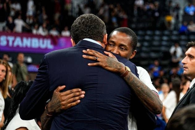 United States v Serbia: Final - FIBA U17, U 17 Basketball World Cup 2026 Former NBA, Basketball Herren, USA player Jamal Crawford is present after the FIBA U17 Basketball World Cup final match between the United States and Serbia at BDC Main Venue in Istanbul, Turkey, on July 5, 2026. Istanbul Istanbul Turkey  Copyright: xYagizxGurtugx originalFilename:gurtug-usavserb260705_npVYy.jpg