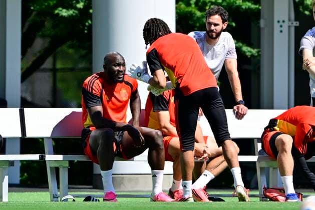 Belgian national football team - FIFA World Cup, WM, Weltmeisterschaft, Fussball 2026 - media activities 05 07 2026 RENTON, UNITED STATES OF AMERICA - JULY 05 : Moreira Da Silva Diego defender of Belgium with Lukaku Romelu forward of Belgium pictured during a training session of the Belgian national football team during the FIFA World Cup 2026 on July 5, 2026 in Renton, United States of America, 05 07 2026 Renton United States of America  Copyright: xJanxDexMeuleneirx