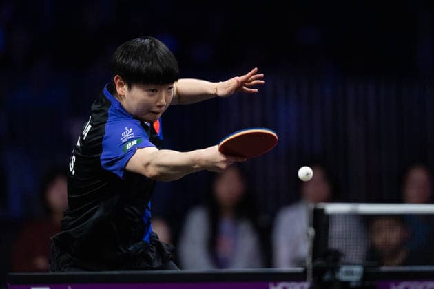 LOS ANGELES, CALIFORNIA - JULY 05: Sun Yingsha of China competes in the Women s Singles Semifinal match against Wang Yidi of China on day 10 of United States Smash 2026 at Ontario Convention Center on July 5, 2026 in Los Angeles, California.  Copyright: xVCGx 111652531612