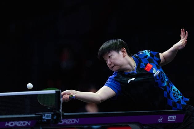 LOS ANGELES, CALIFORNIA - JULY 05: Sun Yingsha of China competes in the Women s Singles Semifinal match against Wang Yidi of China on day 10 of United States Smash 2026 at Ontario Convention Center on July 5, 2026 in Los Angeles, California.  Copyright: xVCGx 111652531614