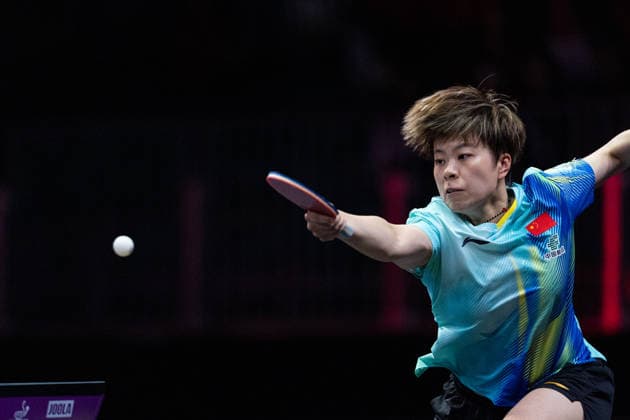 LOS ANGELES, CALIFORNIA - JULY 05: Wang Yidi of China competes in the Women s Singles Semifinal match against Sun Yingsha of China on day 10 of United States Smash 2026 at Ontario Convention Center on July 5, 2026 in Los Angeles, California.  Copyright: xVCGx 111652531619