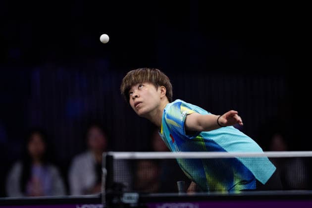 LOS ANGELES, CALIFORNIA - JULY 05: Wang Yidi of China competes in the Women s Singles Semifinal match against Sun Yingsha of China on day 10 of United States Smash 2026 at Ontario Convention Center on July 5, 2026 in Los Angeles, California.  Copyright: xVCGx 111652531601